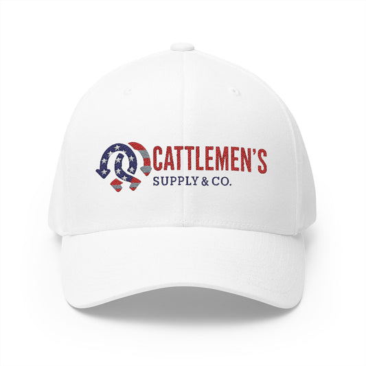 Cattlemen's Flag Embroidered Hat