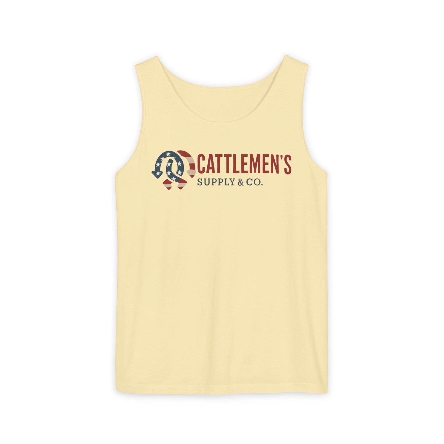 Rustic American Cattlemen's Supply Tank Top.