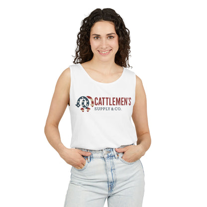 Rustic American Cattlemen's Supply Tank Top.
