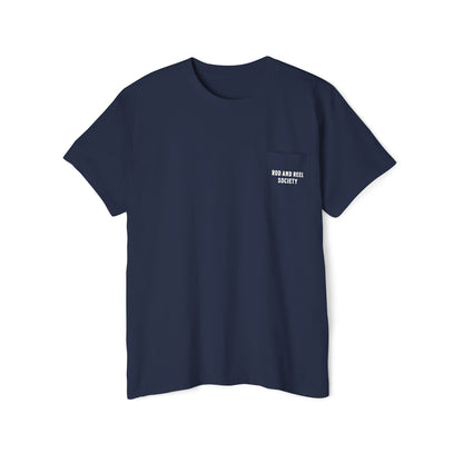 Rod and Reel Society Fishing Club Pocket Tee