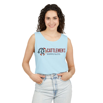 Rustic American Cattlemen's Supply Tank Top.