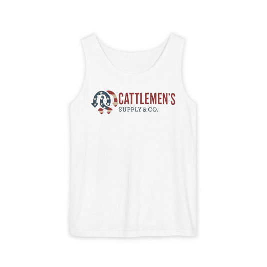 Rustic American Cattlemen's Supply Tank Top.