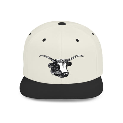 Cattle Flat Snapback Hat