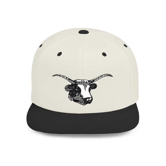 Cattle Flat Snapback Hat